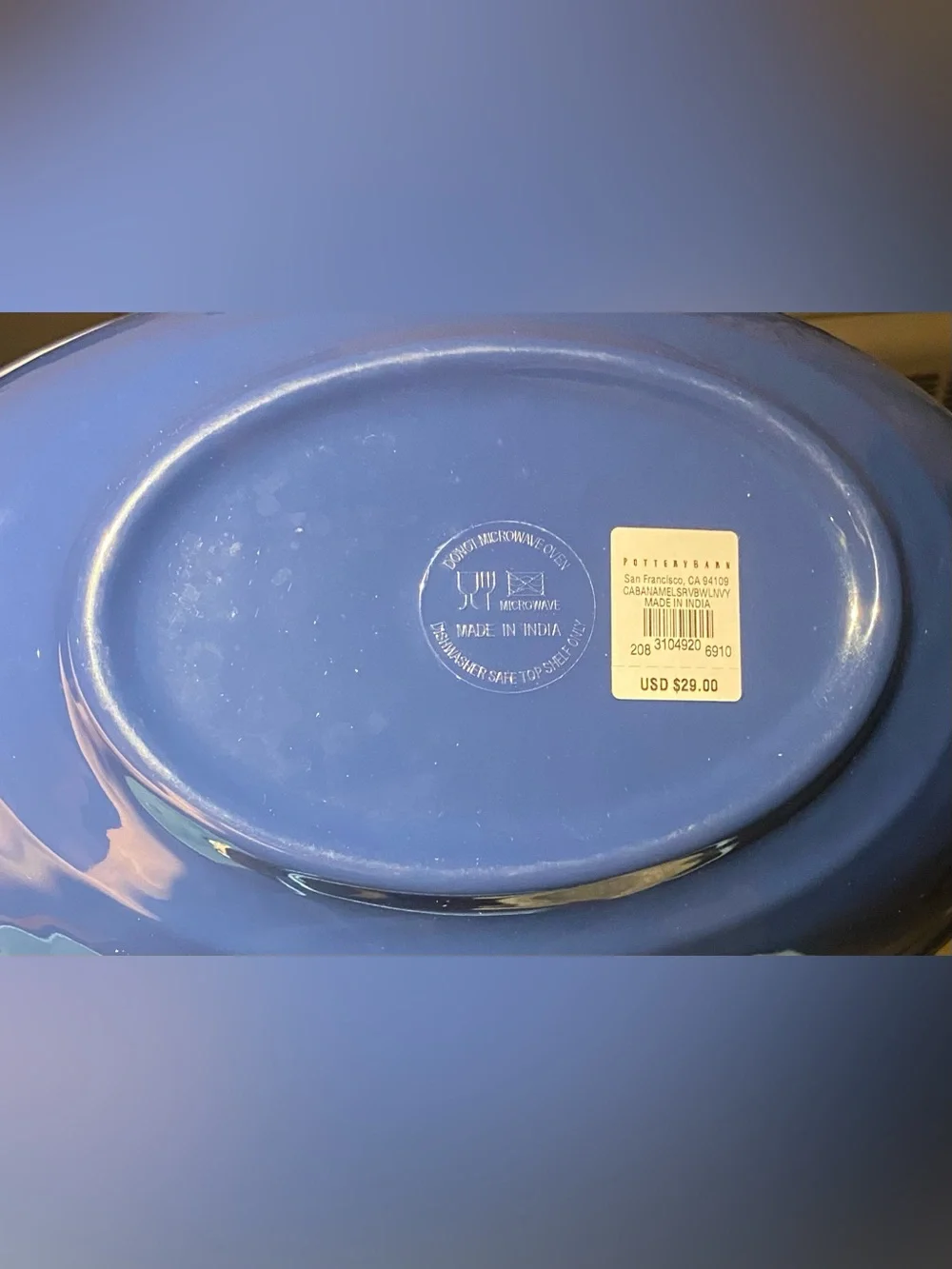 Cabana Outdoor Melamine Oval Serving Bowl